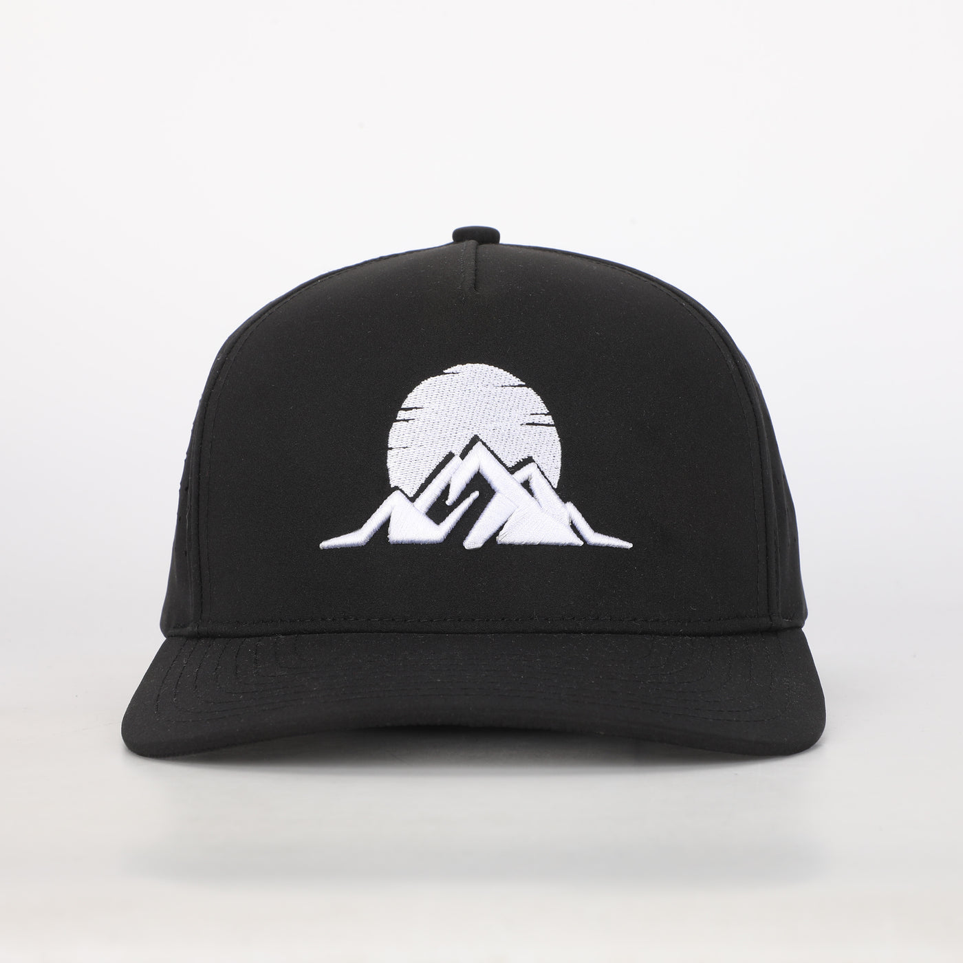 5 PANEL TRAIL CAP SLEEK LOGO BLACK/WHITE